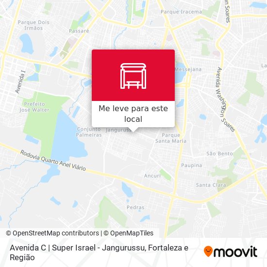 Avenida C | Super Israel - Jangurussu mapa