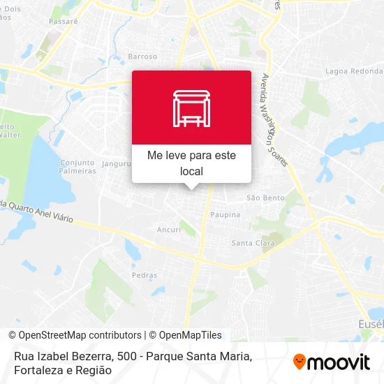 Rua Izabel Bezerra, 500 - Parque Santa Maria mapa