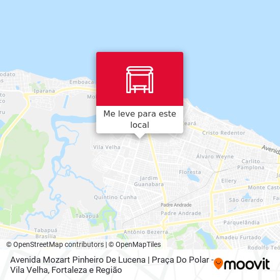 Avenida Mozart Pinheiro De Lucena | Praça Do Polar - Vila Velha mapa