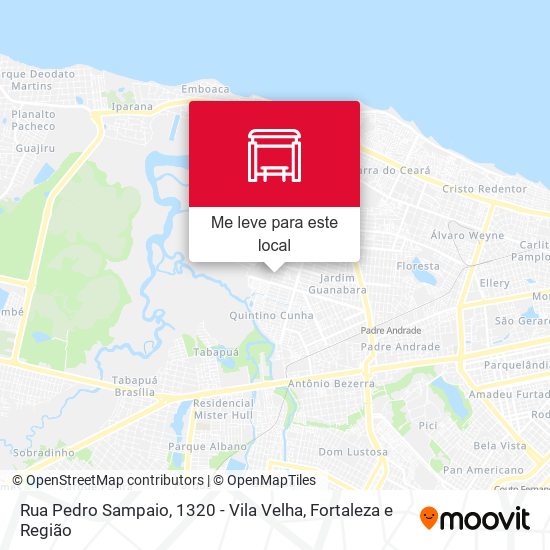 Rua Pedro Sampaio, 1320 - Vila Velha mapa