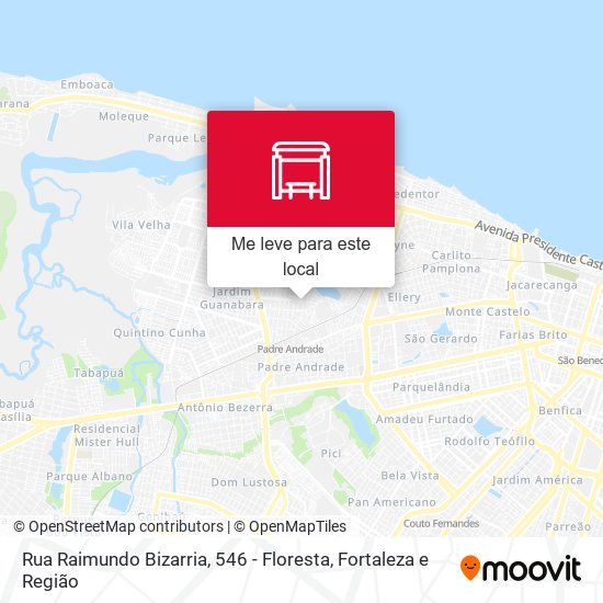 Rua Raimundo Bizarria, 546 - Floresta mapa