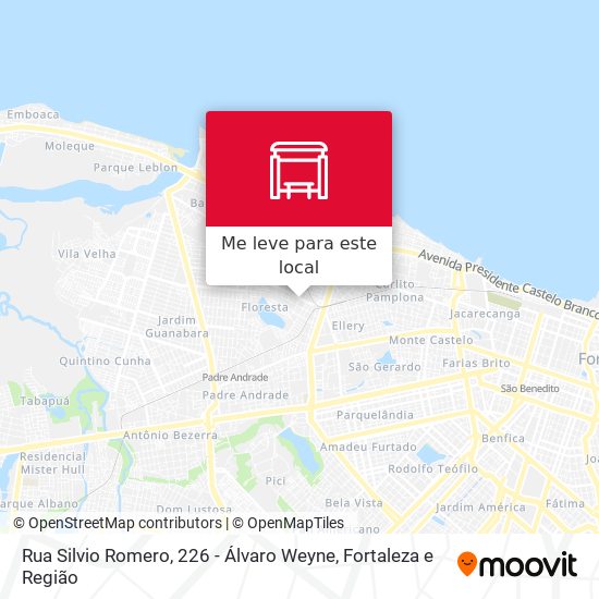 Rua Silvio Romero, 226 - Álvaro Weyne mapa