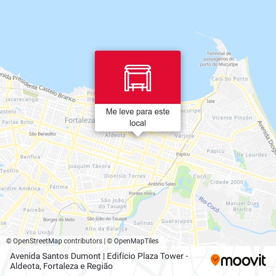 Avenida Santos Dumont | Edifício Plaza Tower - Aldeota mapa