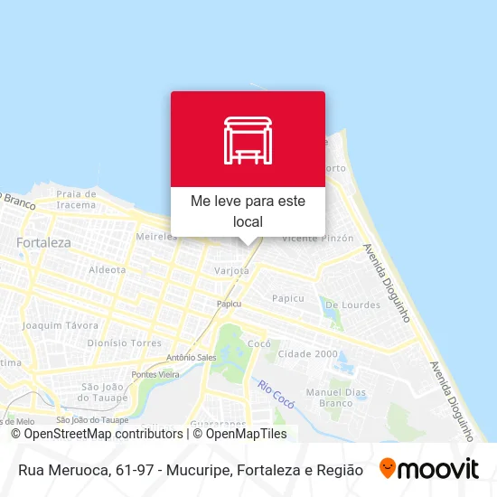 Rua Meruoca, 61-97 - Mucuripe mapa