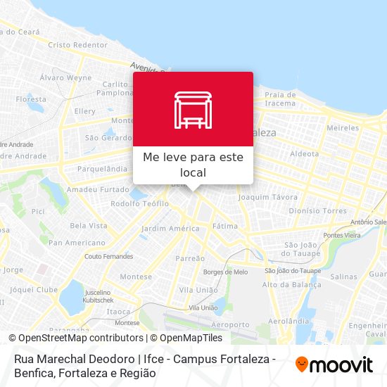 Rua Marechal Deodoro | Ifce - Campus Fortaleza - Benfica mapa