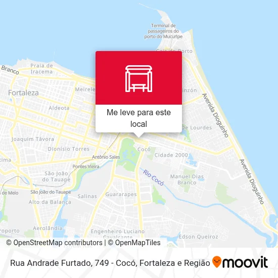 Rua Andrade Furtado, 749 - Cocó mapa