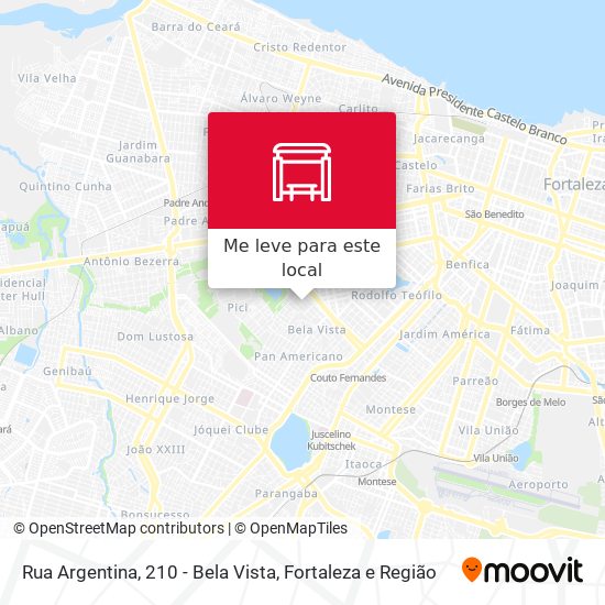 Rua Argentina, 210 - Bela Vista mapa