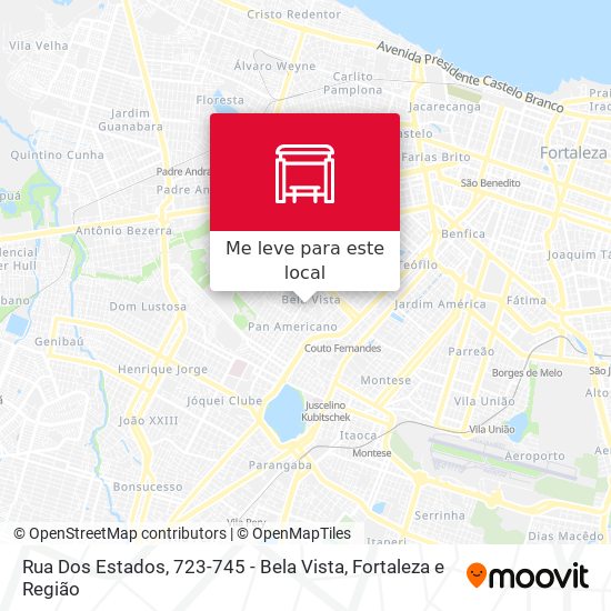 Rua Dos Estados, 723-745 - Bela Vista mapa