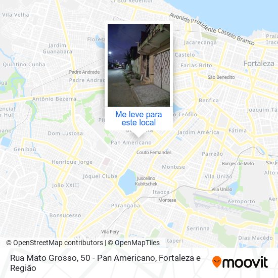 Rua Mato Grosso, 50 - Pan Americano mapa