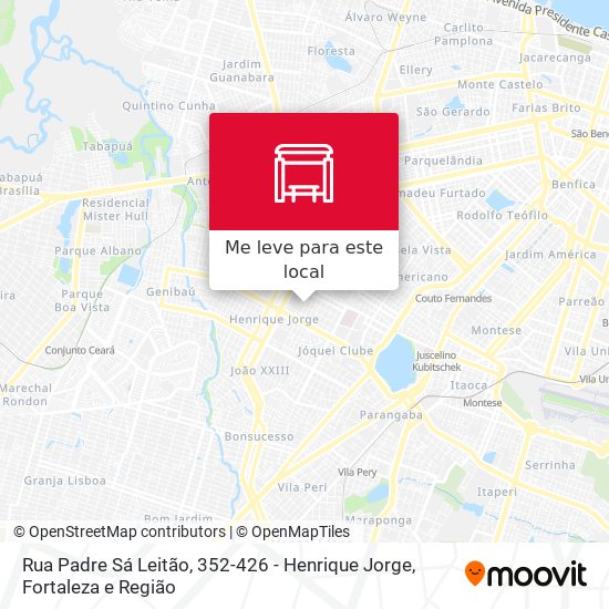 Rua Padre Sá Leitão, 352-426 - Henrique Jorge mapa