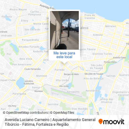 Avenida Luciano Carneiro | Aquartelamento General Tibúrcio - Fátima mapa
