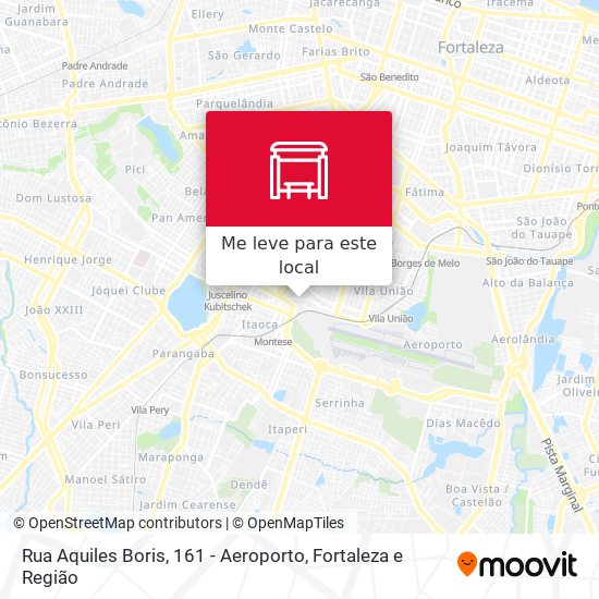 Rua Aquiles Boris, 161 - Aeroporto mapa