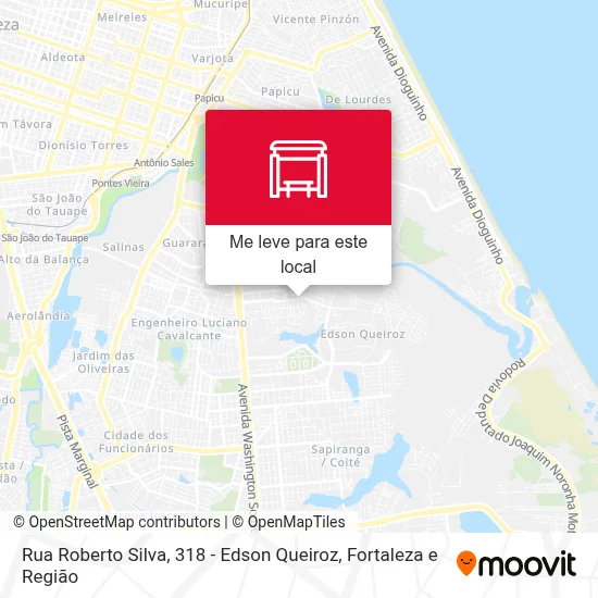 Rua Roberto Silva, 318 - Edson Queiroz mapa