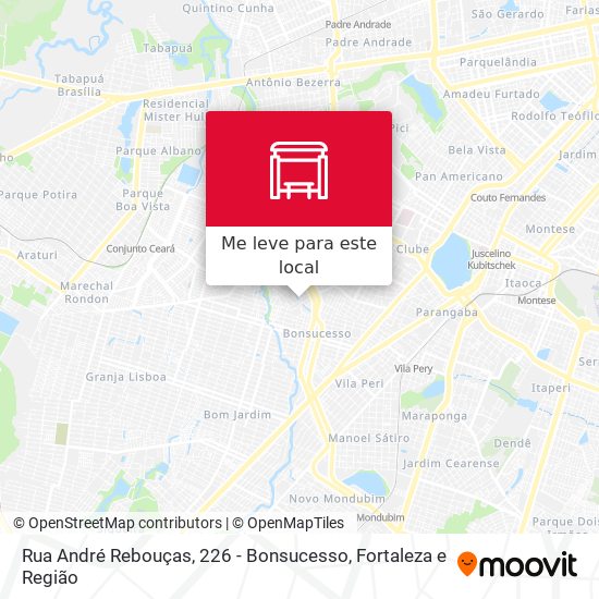 Rua André Rebouças, 226 - Bonsucesso mapa