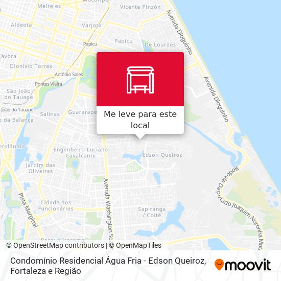 Condomínio Residencial Água Fria - Edson Queiroz mapa