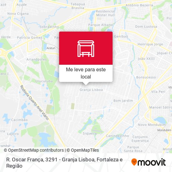R. Oscar França, 3291 - Granja Lisboa mapa