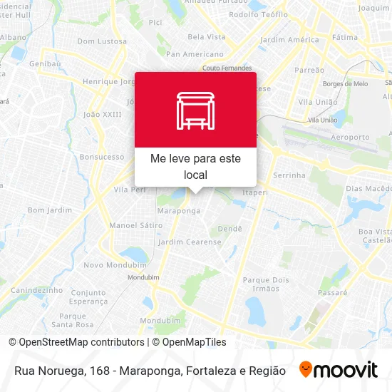 Rua Noruega, 168 - Maraponga mapa