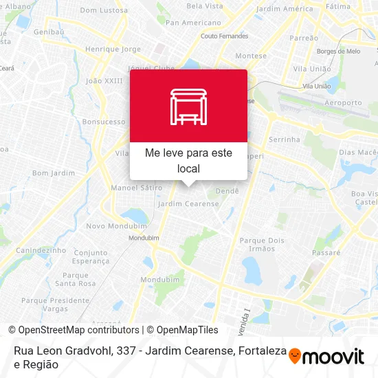 Rua Leon Gradvohl, 337 - Jardim Cearense mapa