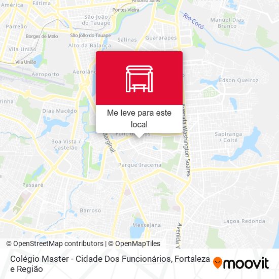 Colégio Master - Cidade Dos Funcionários mapa