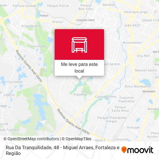 Rua Da Tranquilidade, 48 - Miguel Arraes mapa