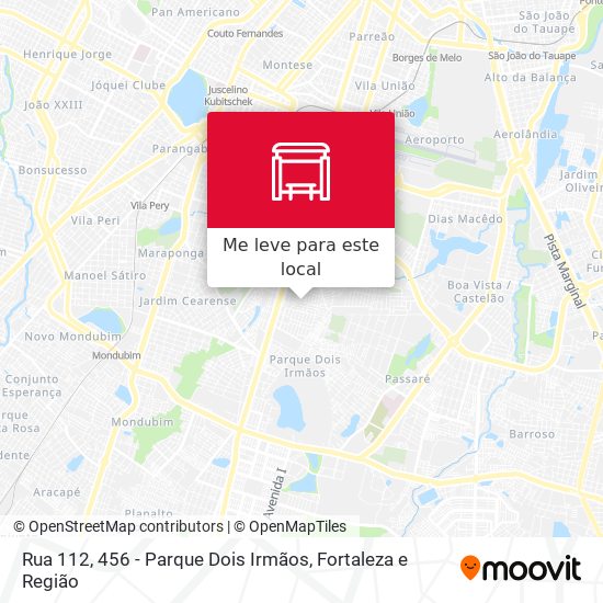 Rua 112, 456 - Parque Dois Irmãos mapa