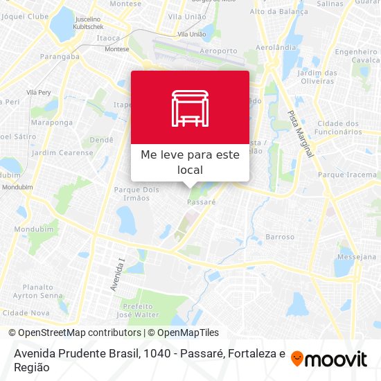 Avenida Prudente Brasil, 1040 - Passaré mapa