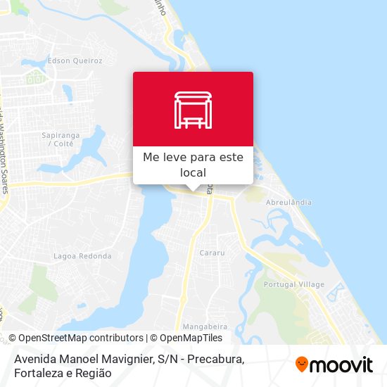 Avenida Manoel Mavignier, S / N - Precabura mapa