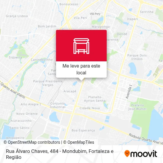 Rua Álvaro Chaves, 484 - Mondubim mapa
