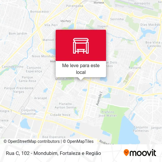 Rua C, 102 - Mondubim mapa