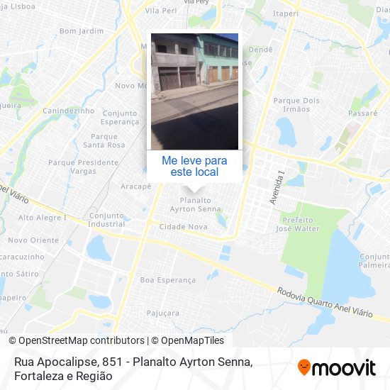 Rua Apocalipse, 851 - Planalto Ayrton Senna mapa