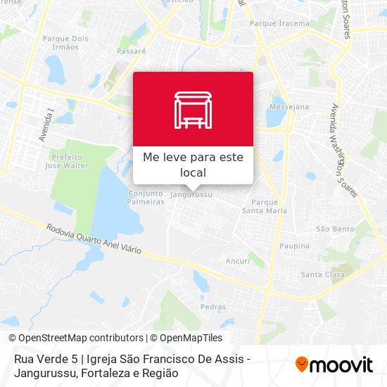 Rua Verde 5 | Igreja São Francisco De Assis - Jangurussu mapa