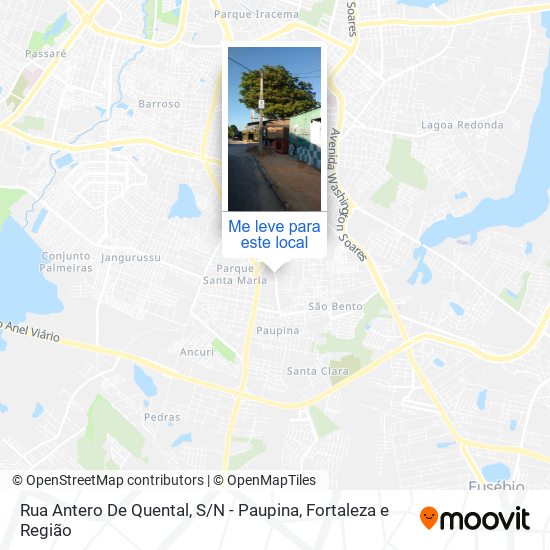 Rua Antero De Quental, S / N - Paupina mapa