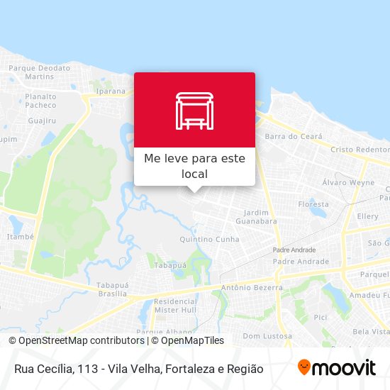 Rua Cecília, 113 - Vila Velha mapa