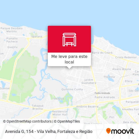 Avenida G, 154 - Vila Velha mapa