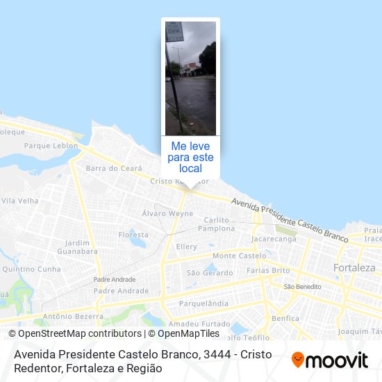Avenida Presidente Castelo Branco, 3444 - Cristo Redentor mapa