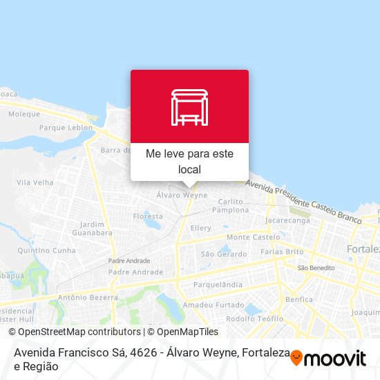 Avenida Francisco Sá, 4626 - Álvaro Weyne mapa