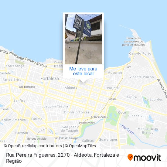 Rua Pereira Filgueiras, 2270 - Aldeota mapa