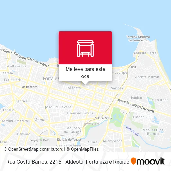 Rua Costa Barros, 2215 - Aldeota mapa