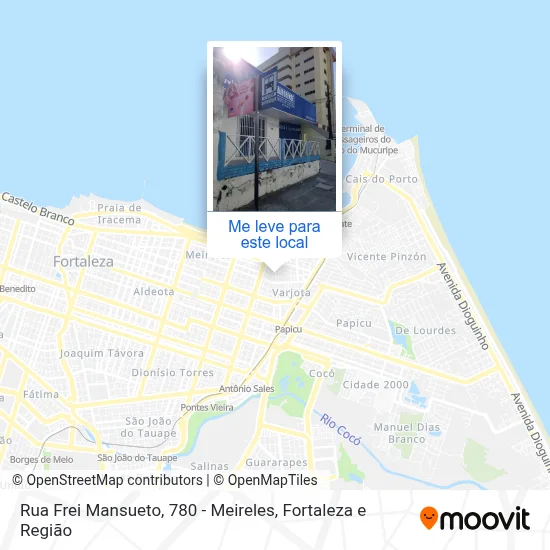 Rua Frei Mansueto, 780 - Meireles mapa