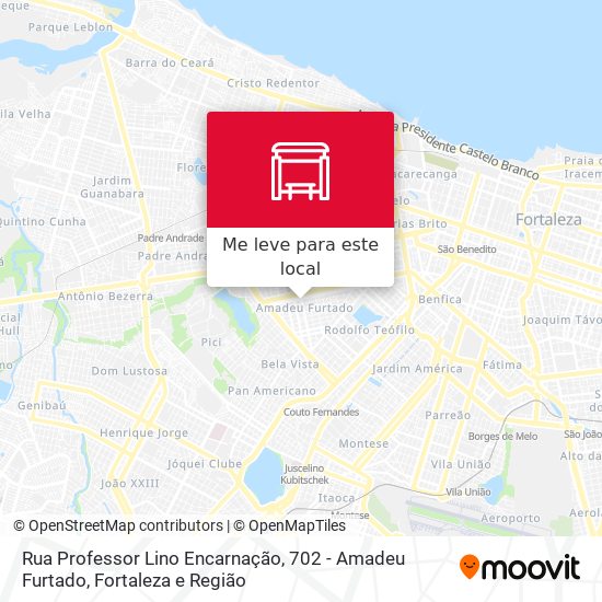 Rua Professor Lino Encarnação, 702 - Amadeu Furtado mapa