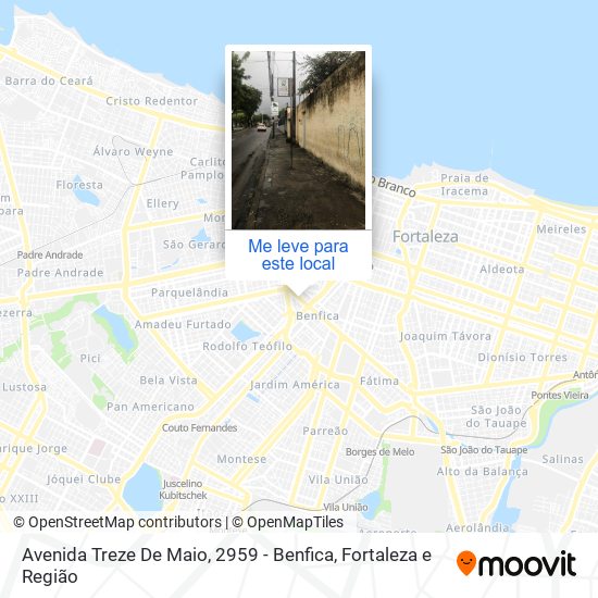 Avenida Treze De Maio, 2959 - Benfica mapa