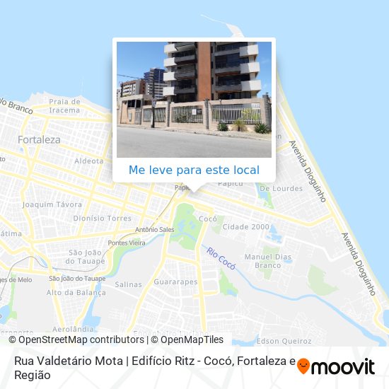 Rua Valdetário Mota | Edifício Ritz - Cocó mapa