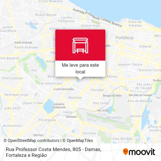Rua Professor Costa Mendes, 805 - Damas mapa