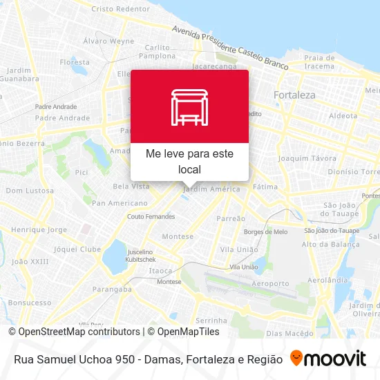 Rua Samuel Uchoa 950 - Damas mapa