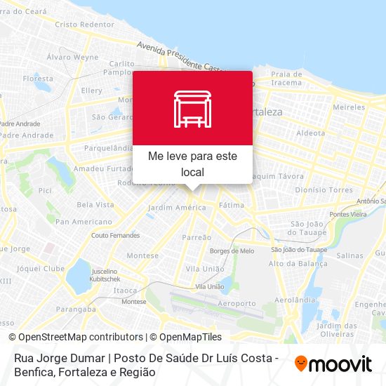 Rua Jorge Dumar | Posto De Saúde Dr Luís Costa - Benfica mapa