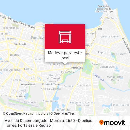 Avenida Desembargador Moreira, 2650 - Dionísio Torres mapa