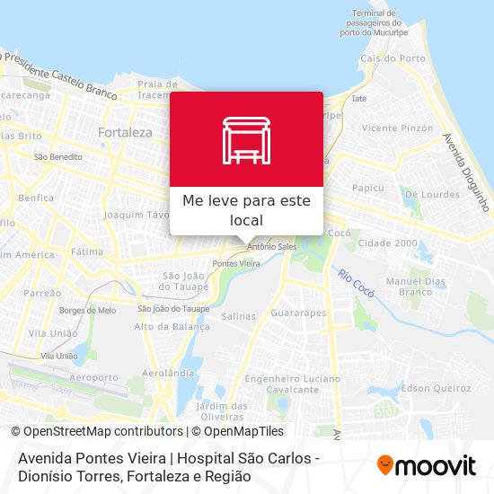 Avenida Pontes Vieira | Hospital São Carlos - Dionísio Torres mapa