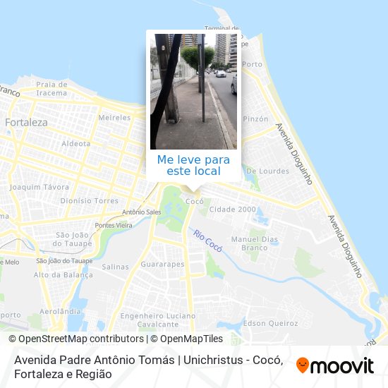 Avenida Padre Antônio Tomás | Unichristus - Cocó mapa