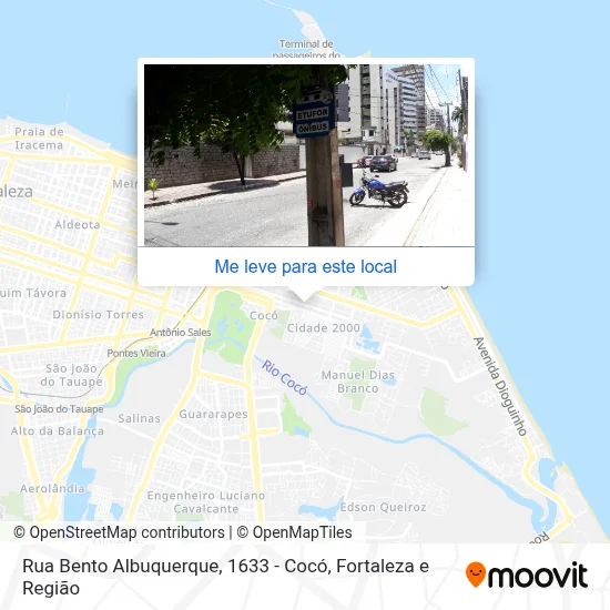 Rua Bento Albuquerque, 1633 - Cocó mapa