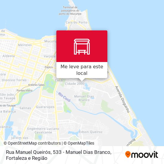Rua Manuel Queirós, 533 - Manuel Dias Branco mapa